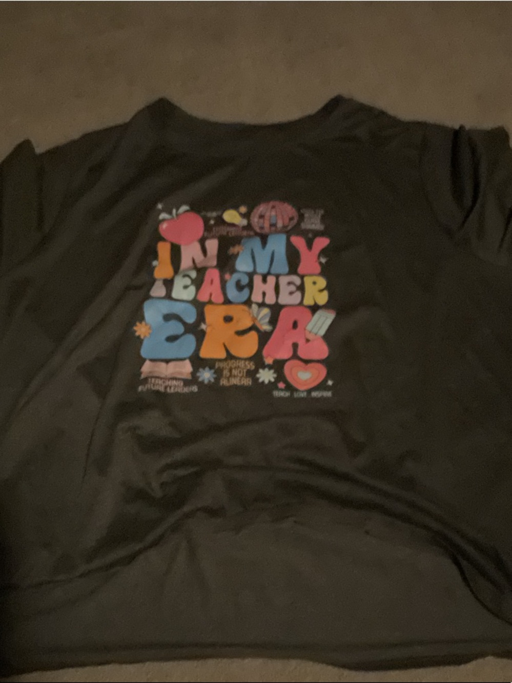 Black Kids Graphic Tee - 'In My Teacher Era'